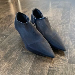 Zara Mesh Black Booties